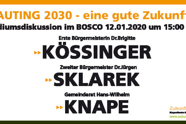 GAUTING 2030 – Wir laden ein zur Podi­ums­dis­kus­sion!