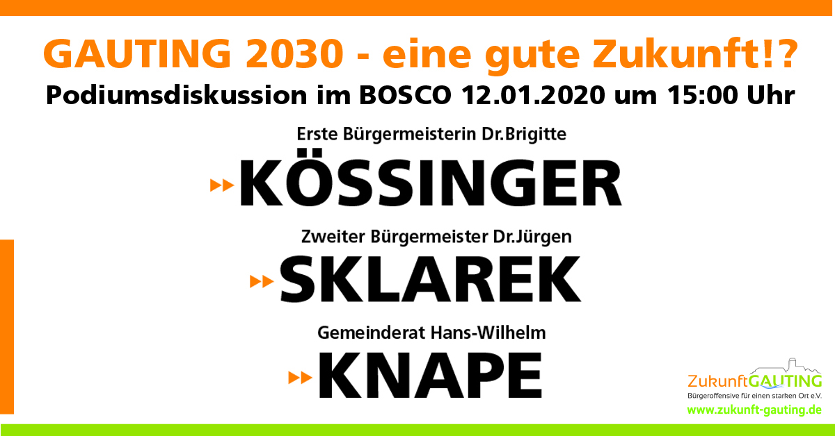 GAUTING 2030 – Wir laden ein zur Podiumsdiskussion!