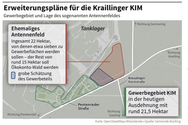 Geplante Erwei­te­rung des Kraillinger KIM – Weckruf für Gauting!