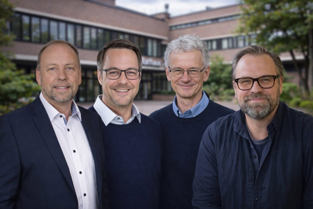 Harald Ruhbaum, Max Platzer, Dr. Mathias Ilg und Stefan Berchtold (von links nach rechts)