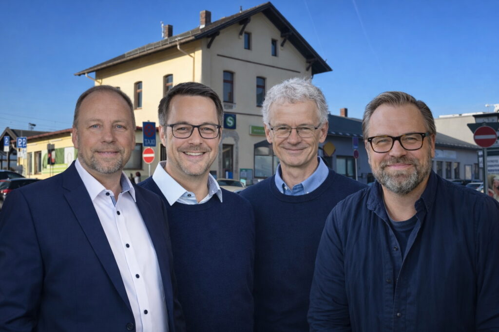 Harald Ruhbaum, Max Platzer, Dr. Mathias Ilg und Stefan Berchtold (von links nach rechts)
